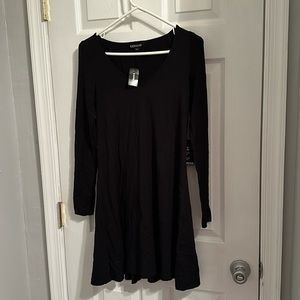 Black long sleeve dress